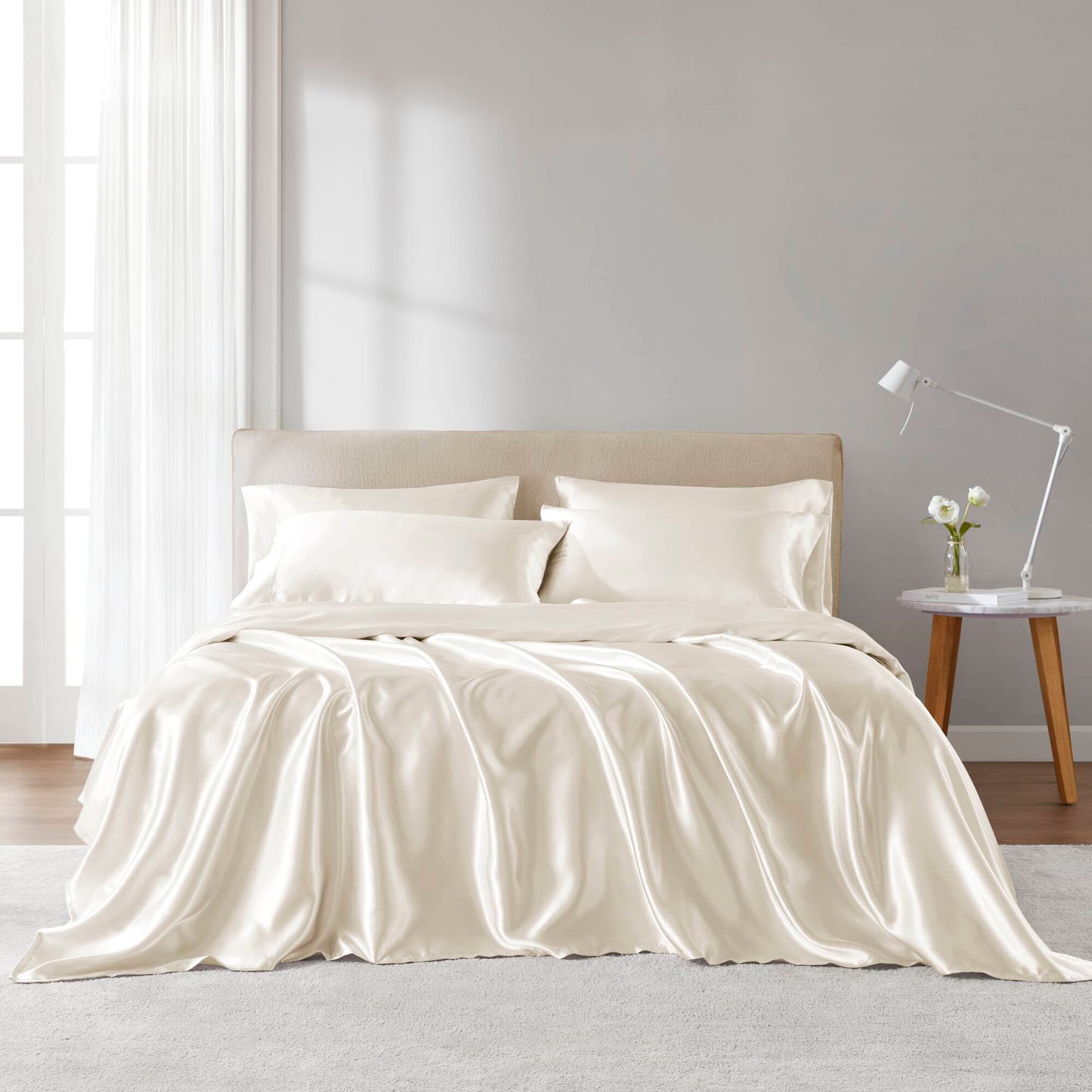 π Satin Luxury Sheet Set (100% off)