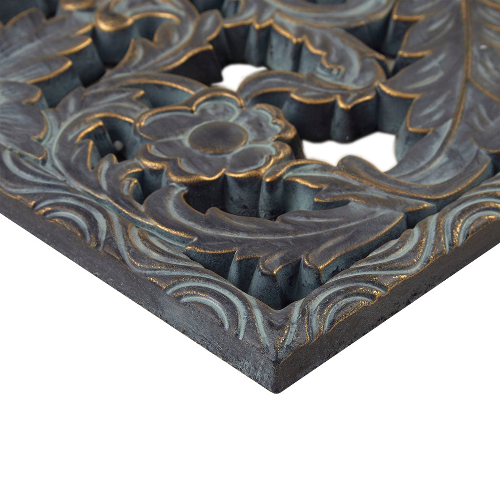 Madison Park Distressed Carved Wood 2-piece Wall Decor Set