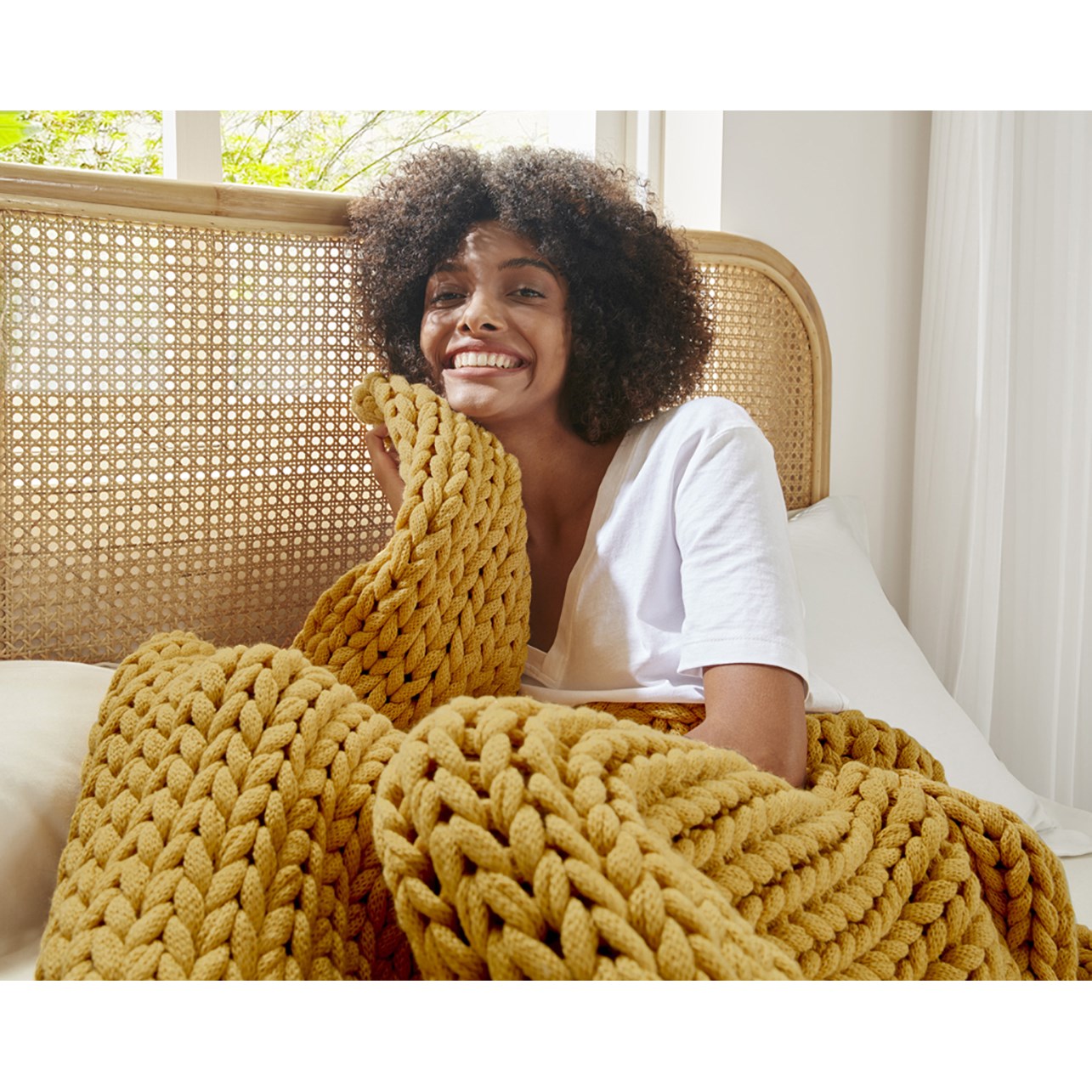 Madison Park Hand Made Chunky Double Knit Throw Blanket