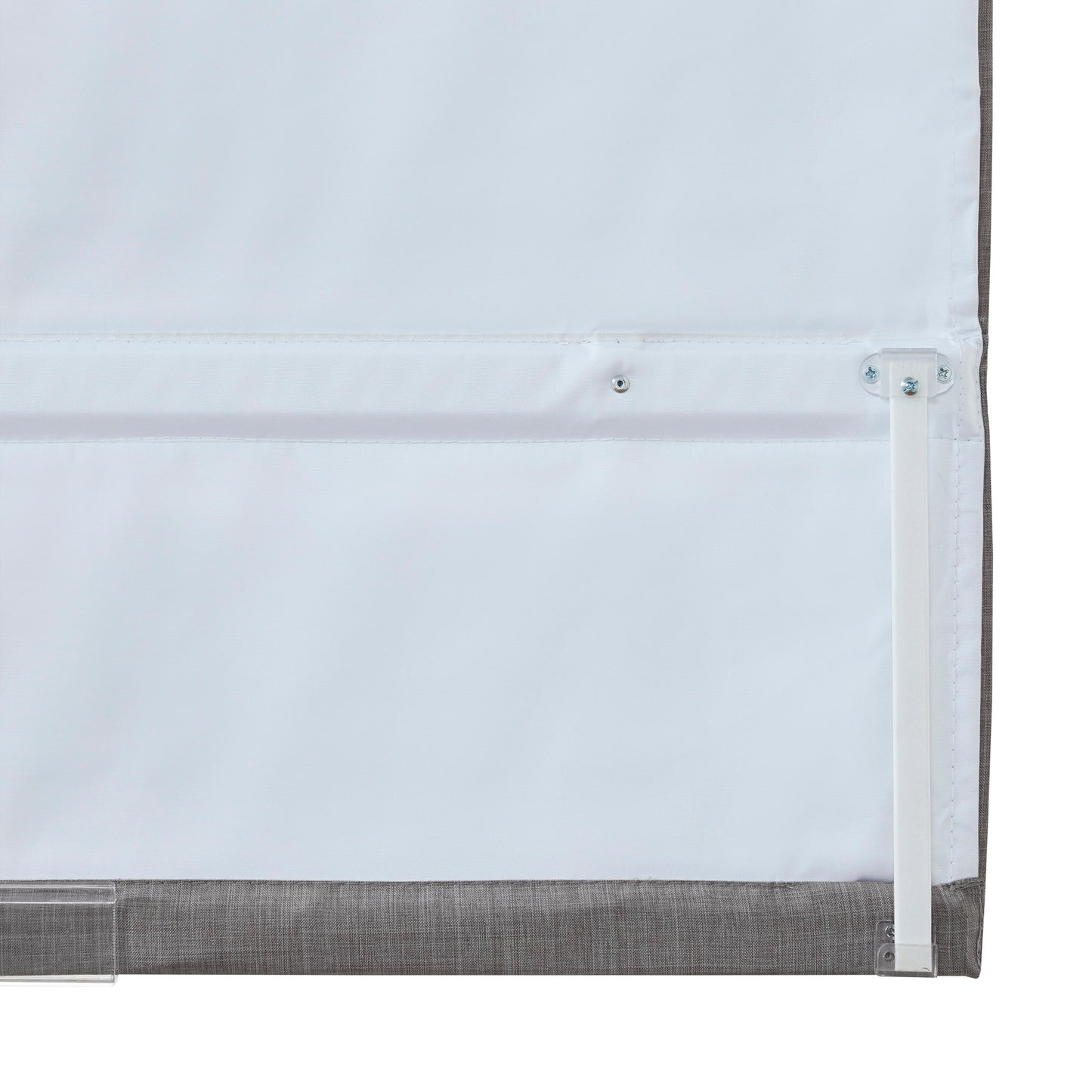 Madison Park Faux Linen Cordless Total Blackout Roman Shade