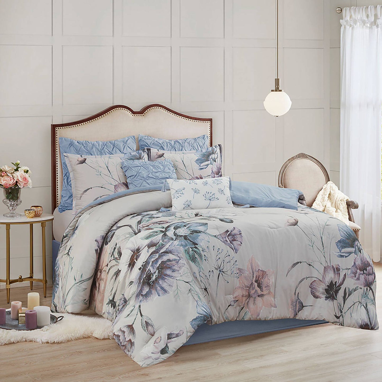 Madison Park 8 Piece Cotton Printed Comforter Set