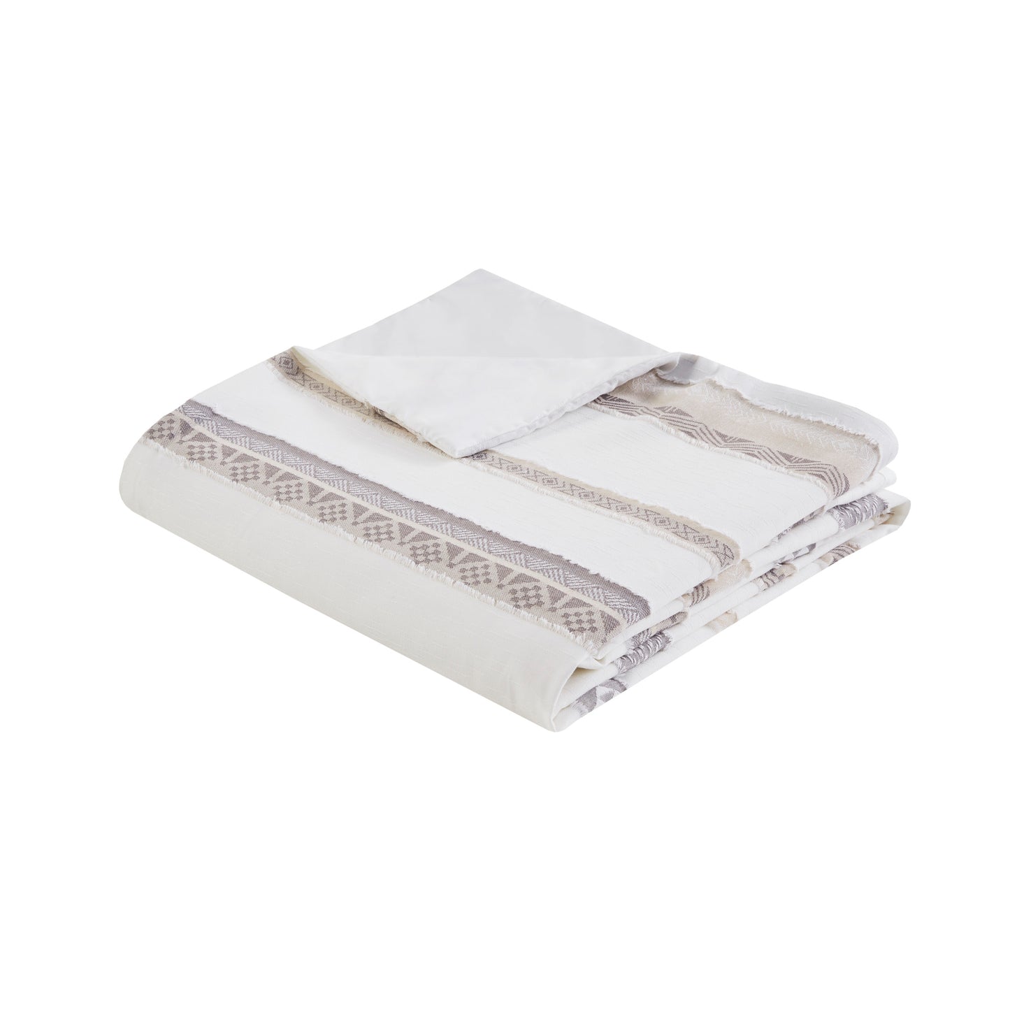 Madison Park 3 Piece Clipped Jacquard Duvet Cover Set