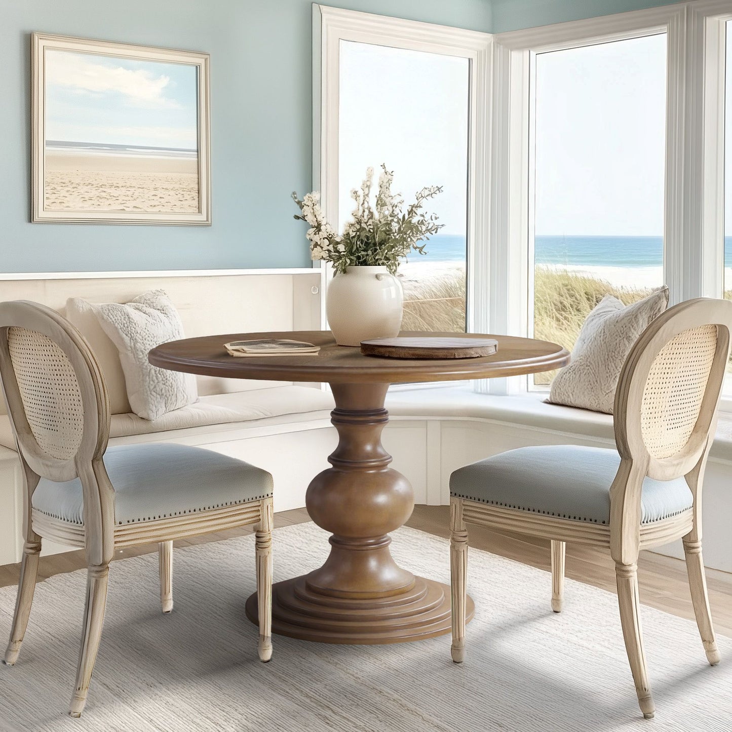 Madison Park 46" Round Pedestal Dining Table