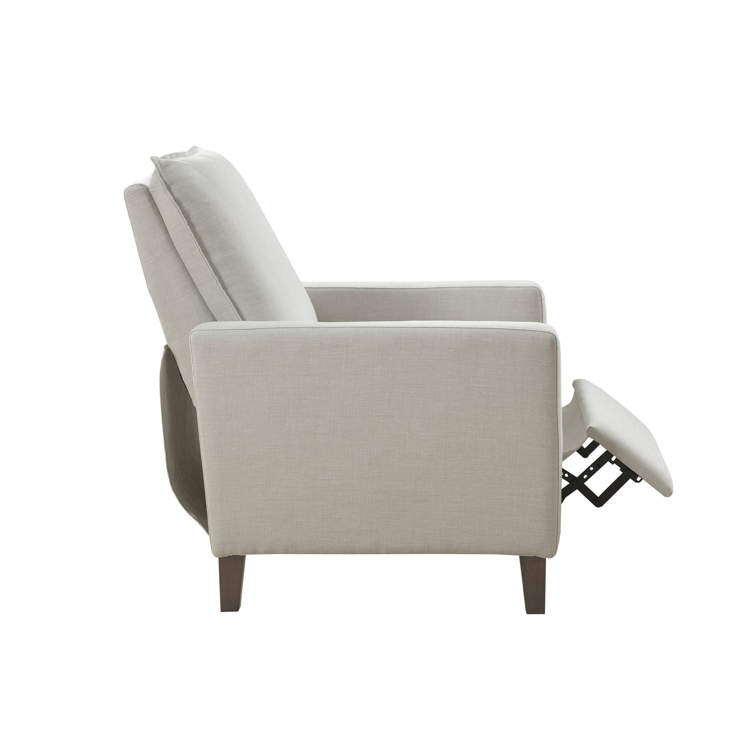 Madison Park Upholstered Manual Push Back Recliner