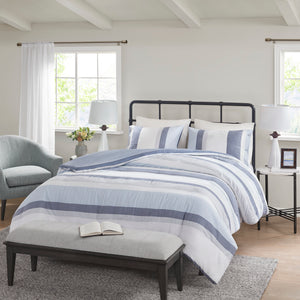 Allegany 3 Piece Jacquard Duvet Cover Set