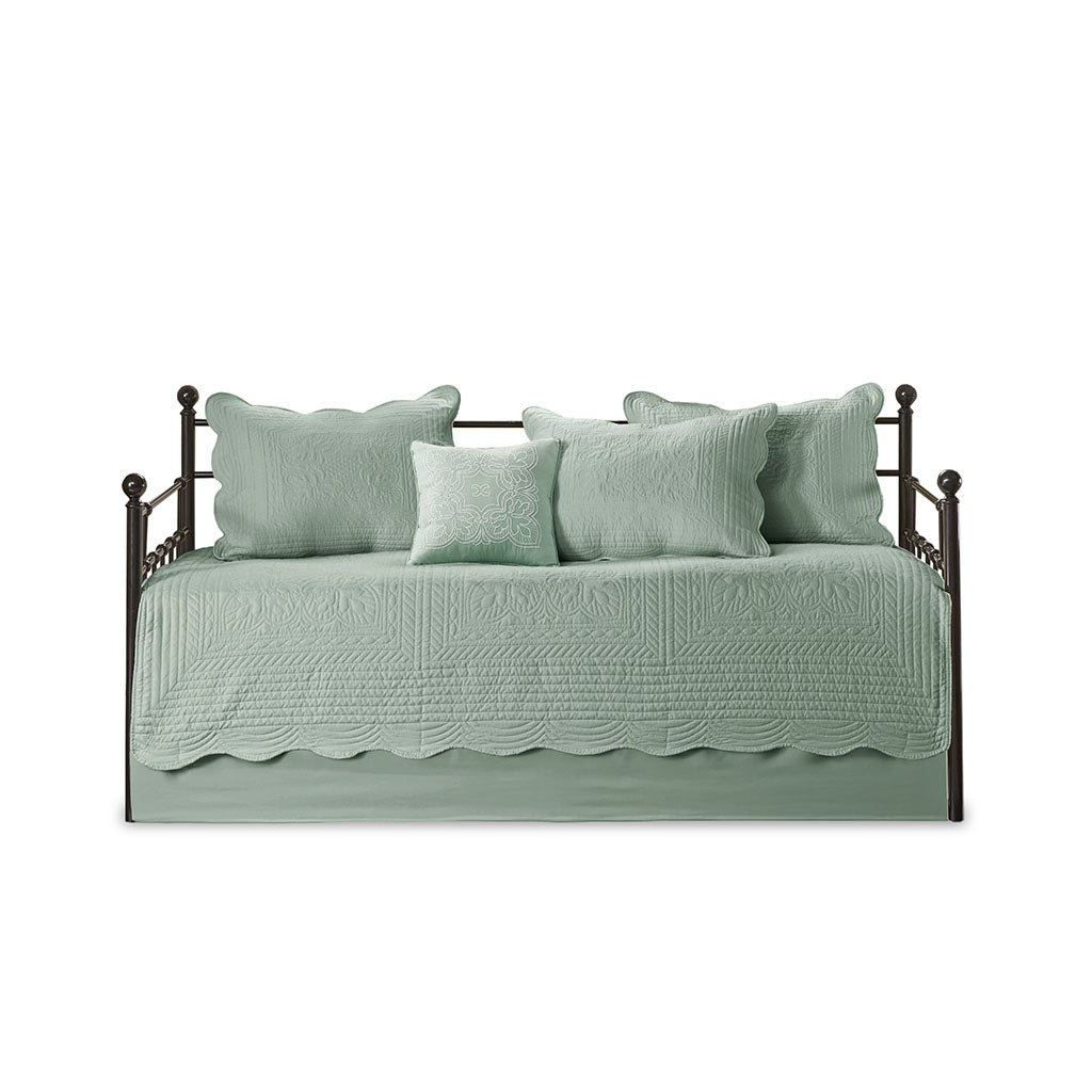 Madison Park 6 Piece Reversible Scalloped Edge Daybed Cover Set