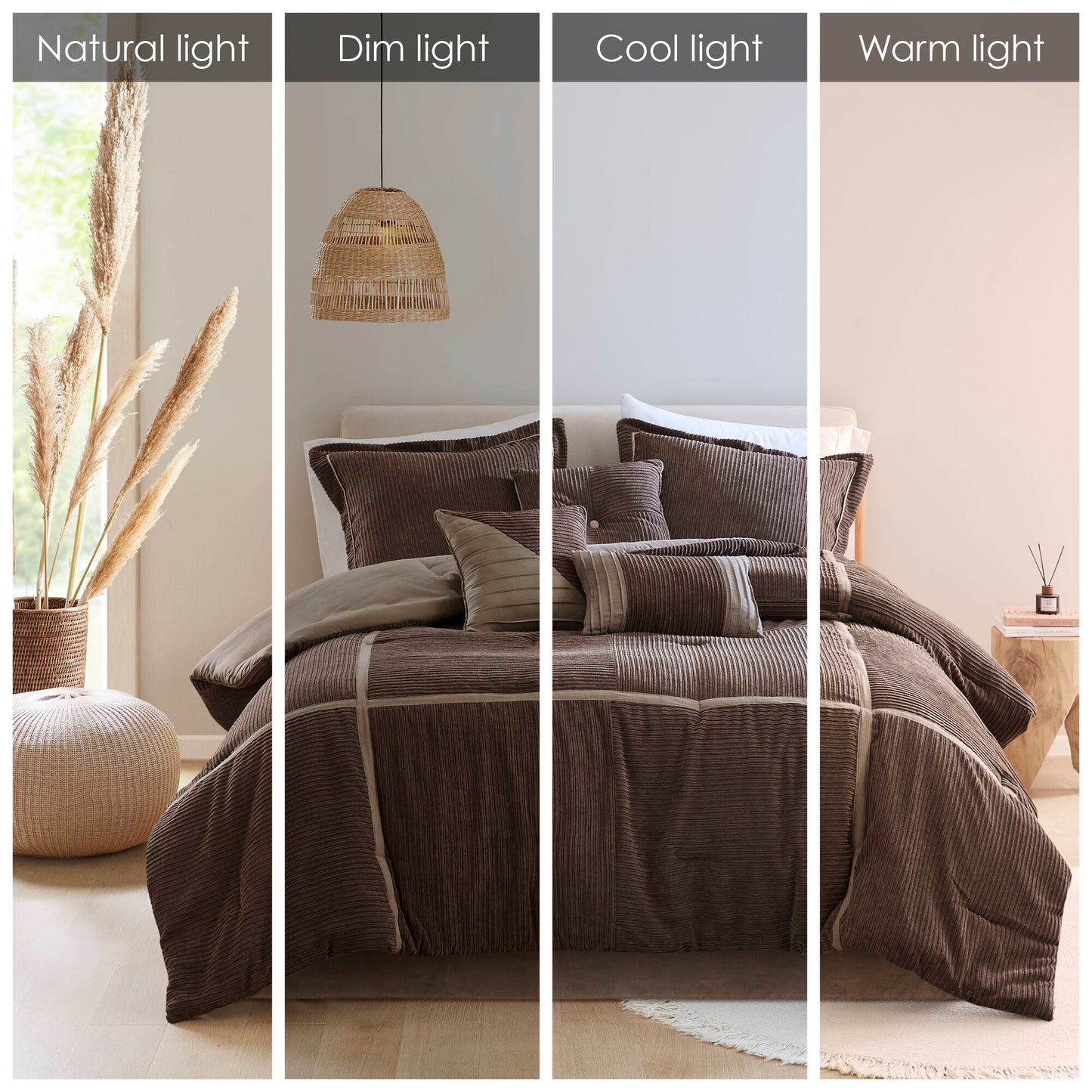 Madison Park 7 Piece Micro Corduroy Comforter Set