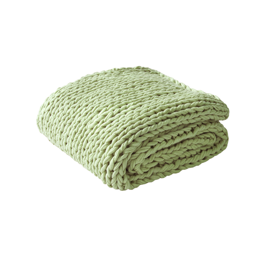Madison Park Hand Made Chunky Double Knit Throw Blanket