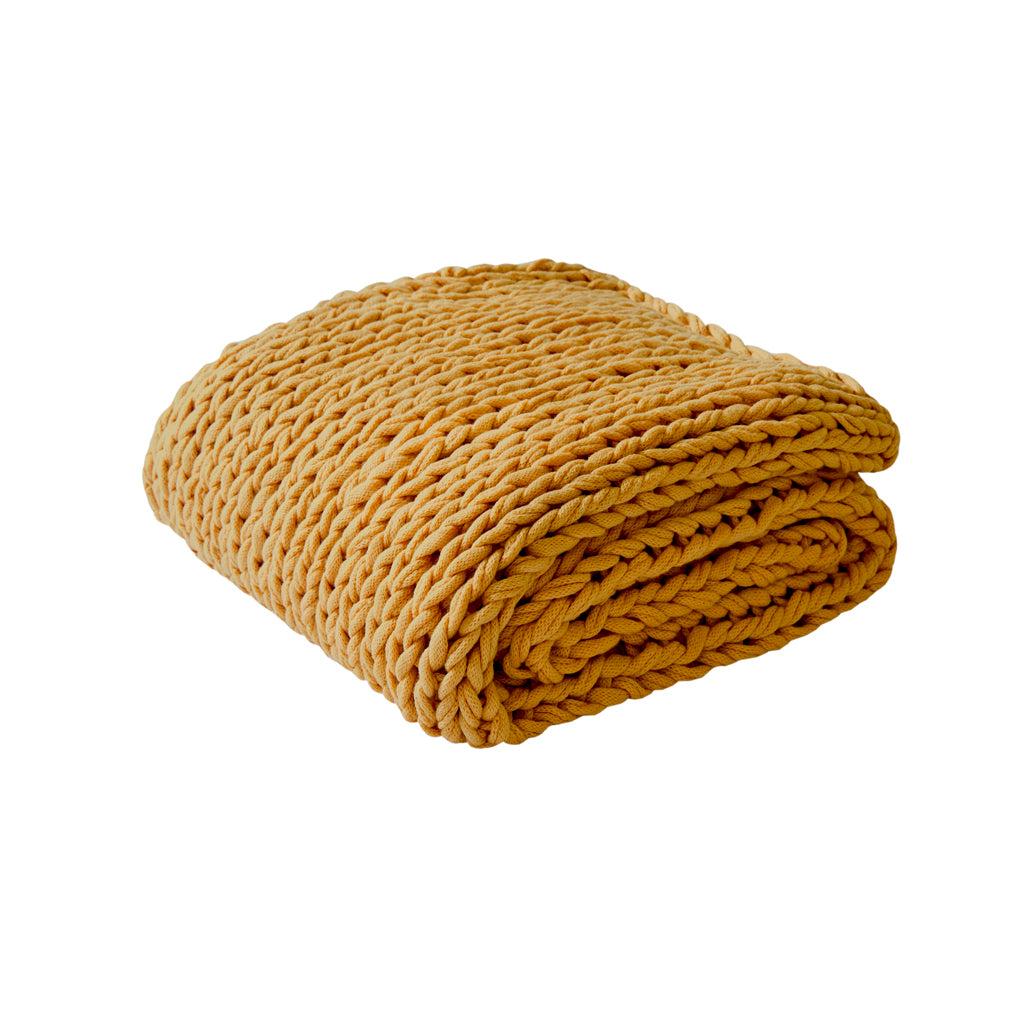 Madison Park Hand Made Chunky Double Knit Throw Blanket