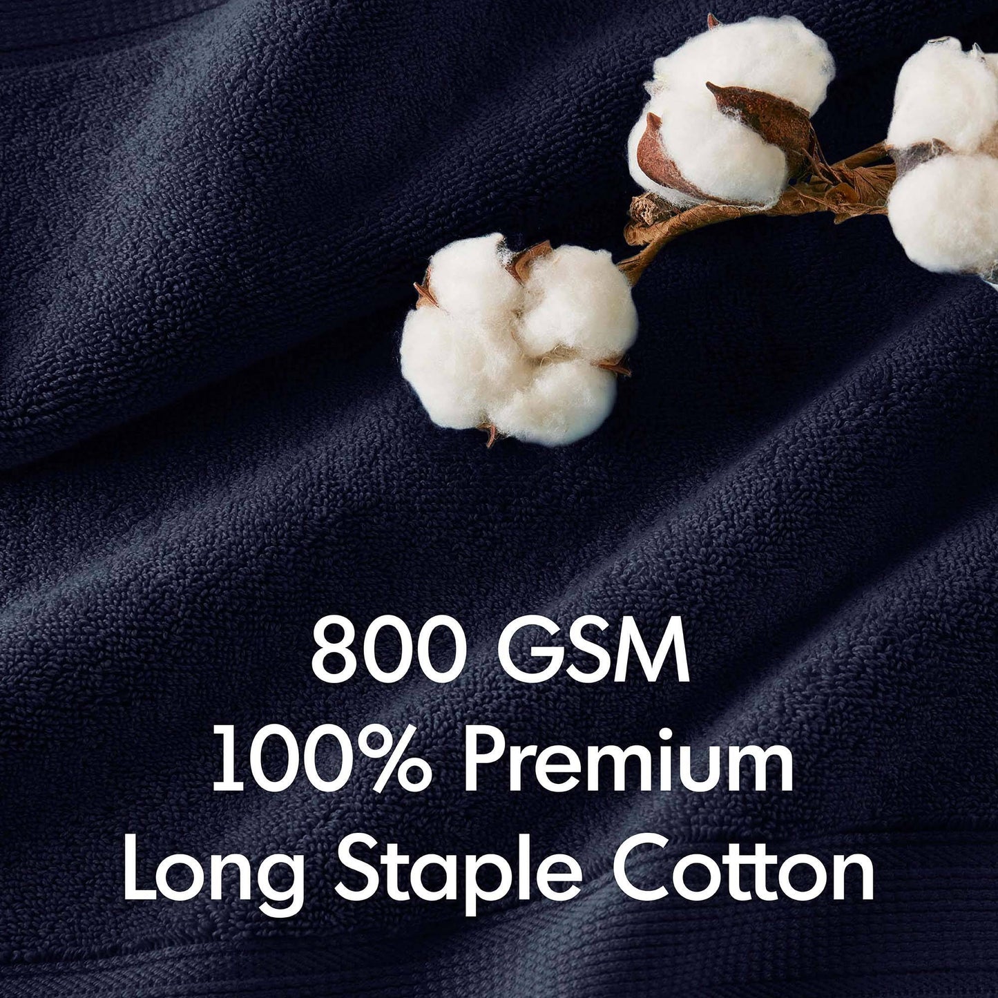 Madison Park Signature 800GSM Ultra-Soft 100% Cotton Absorbent Towel Set