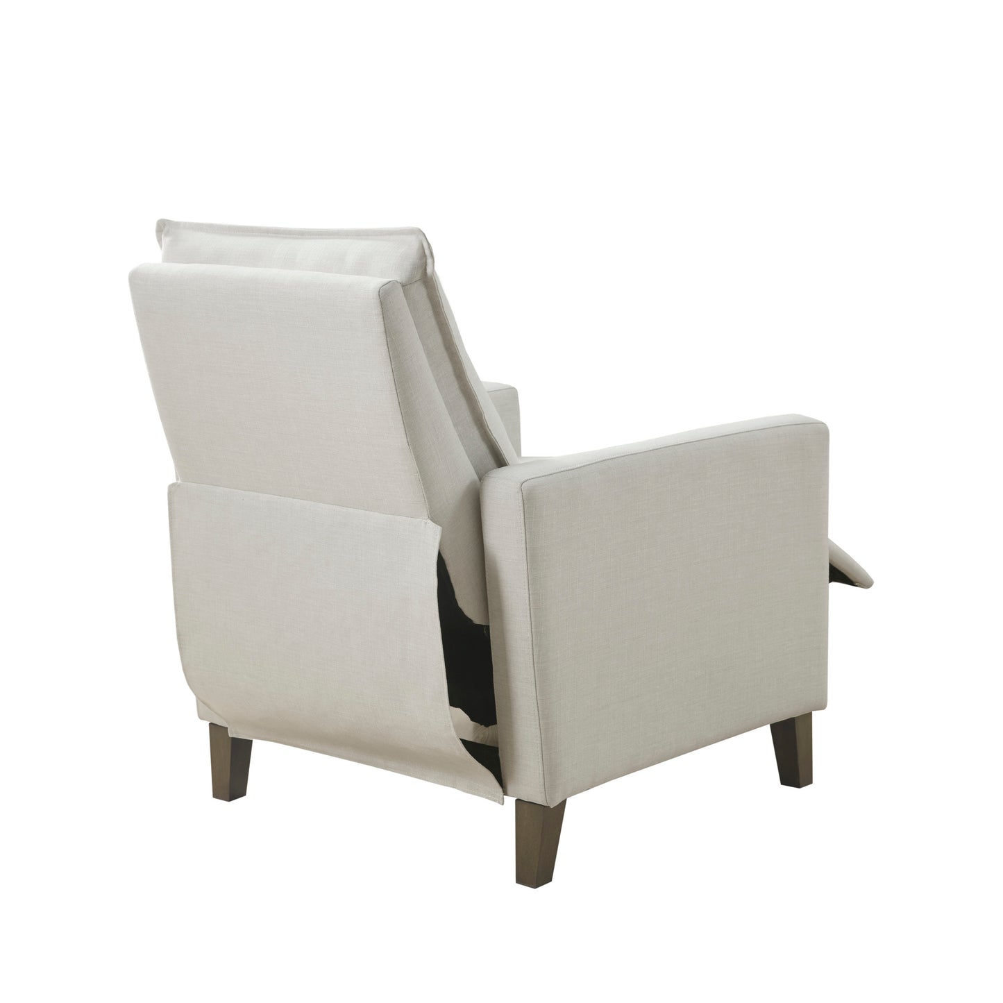 Madison Park Upholstered Manual Push Back Recliner