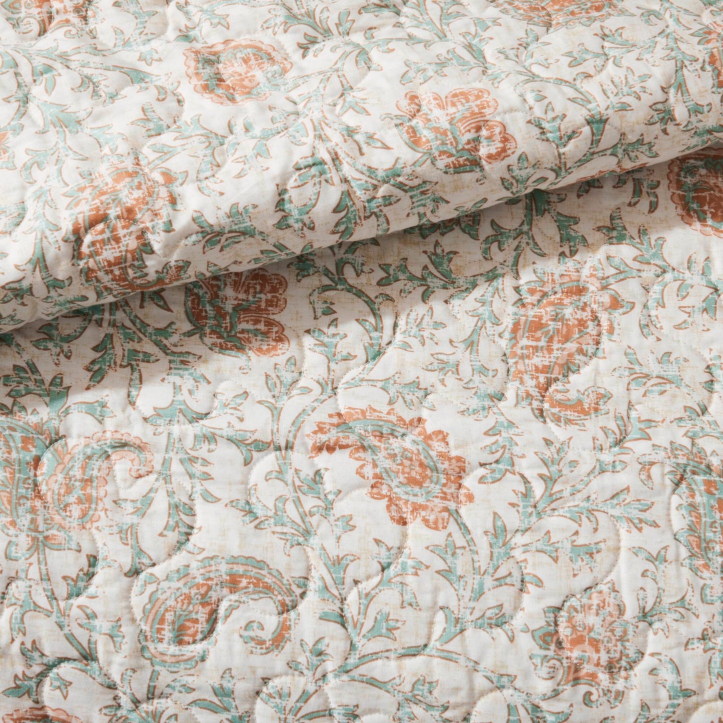 Madison Park 6 Piece Cotton Percale Quilt Set with Throw Pillows