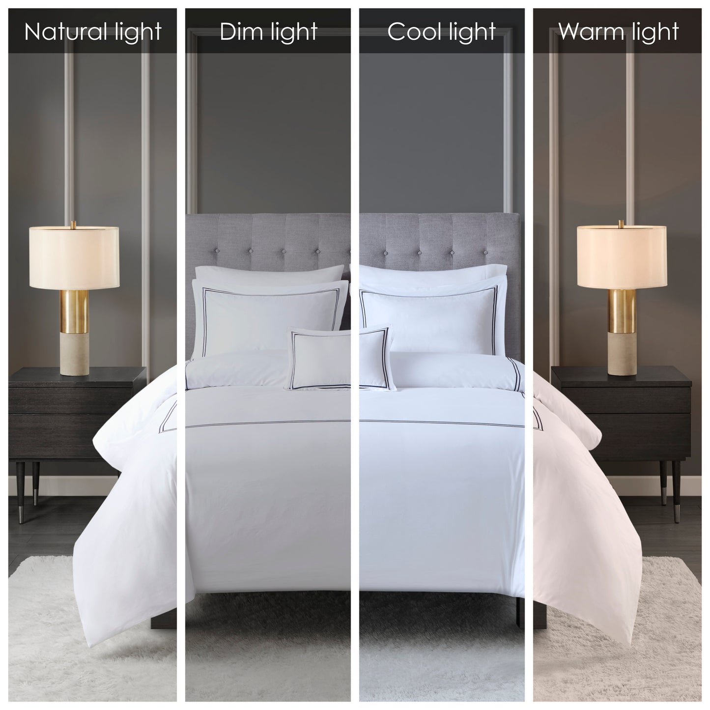 Madison Park Signature 100% Cotton Sateen Embroidered Comforter Set
