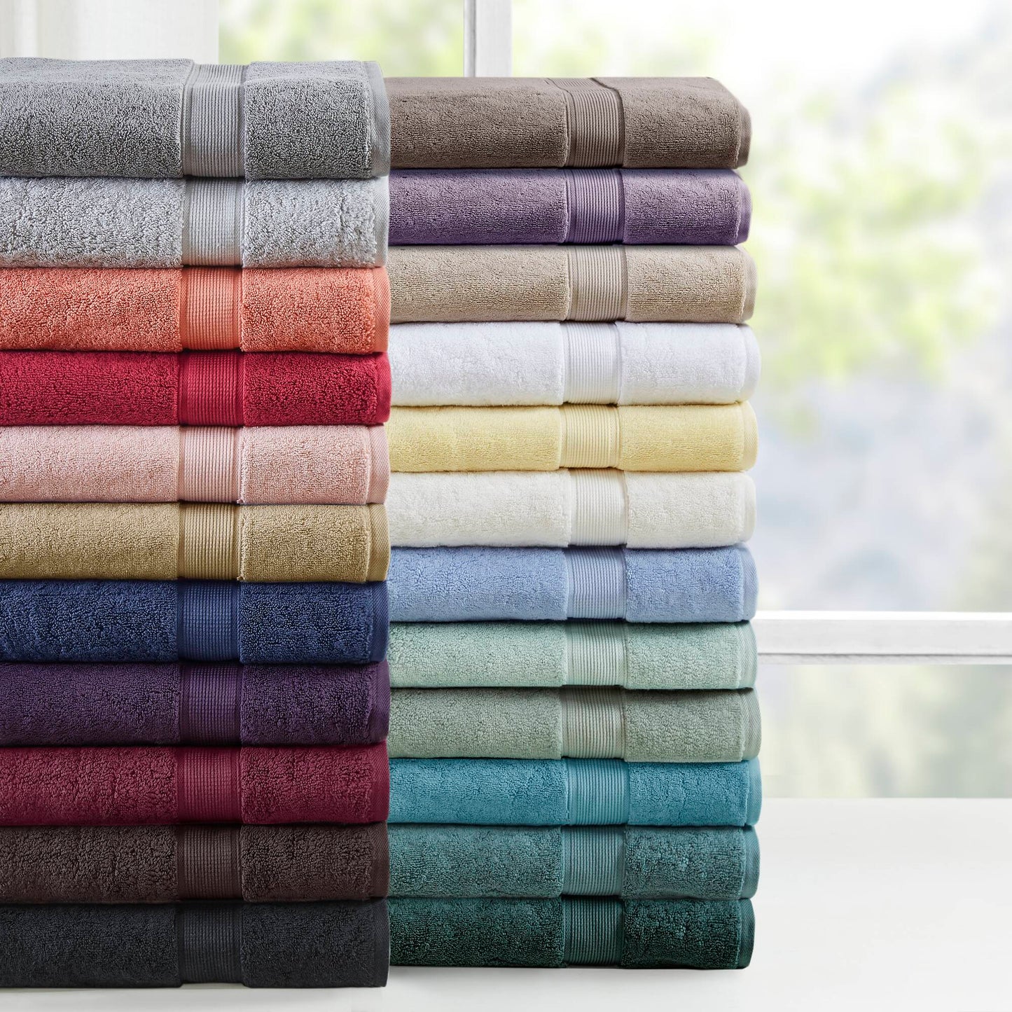 Madison Park Signature 800GSM Ultra-Soft 100% Cotton Absorbent Towel Set