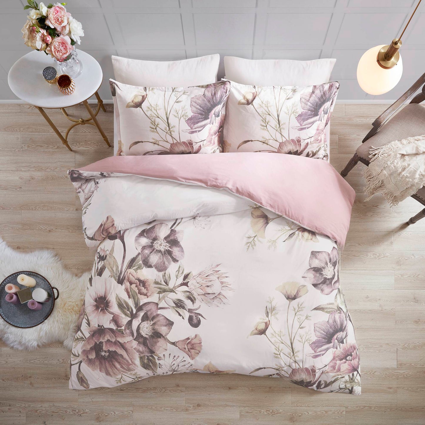 Madison Park 3 Piece Cotton Printed Duvet Cover Set