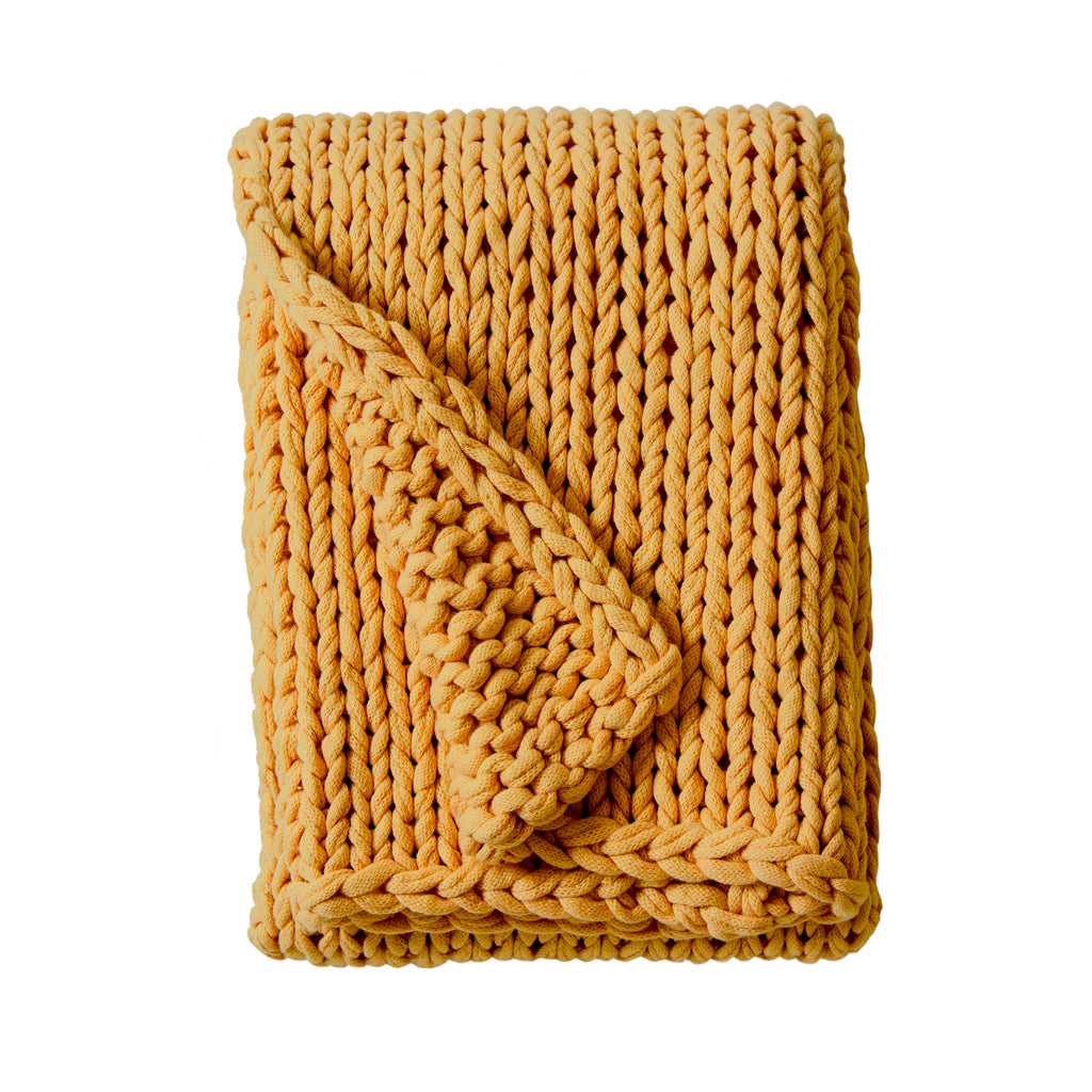 Madison Park Hand Made Chunky Double Knit Throw Blanket