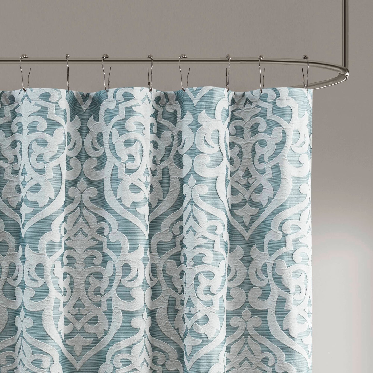 Madison Park Jacquard Shower Curtain