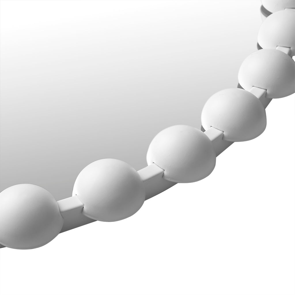 Madison Park Signature 36" Large Decorative Round Wall Mirror with Beaded Metal Frame