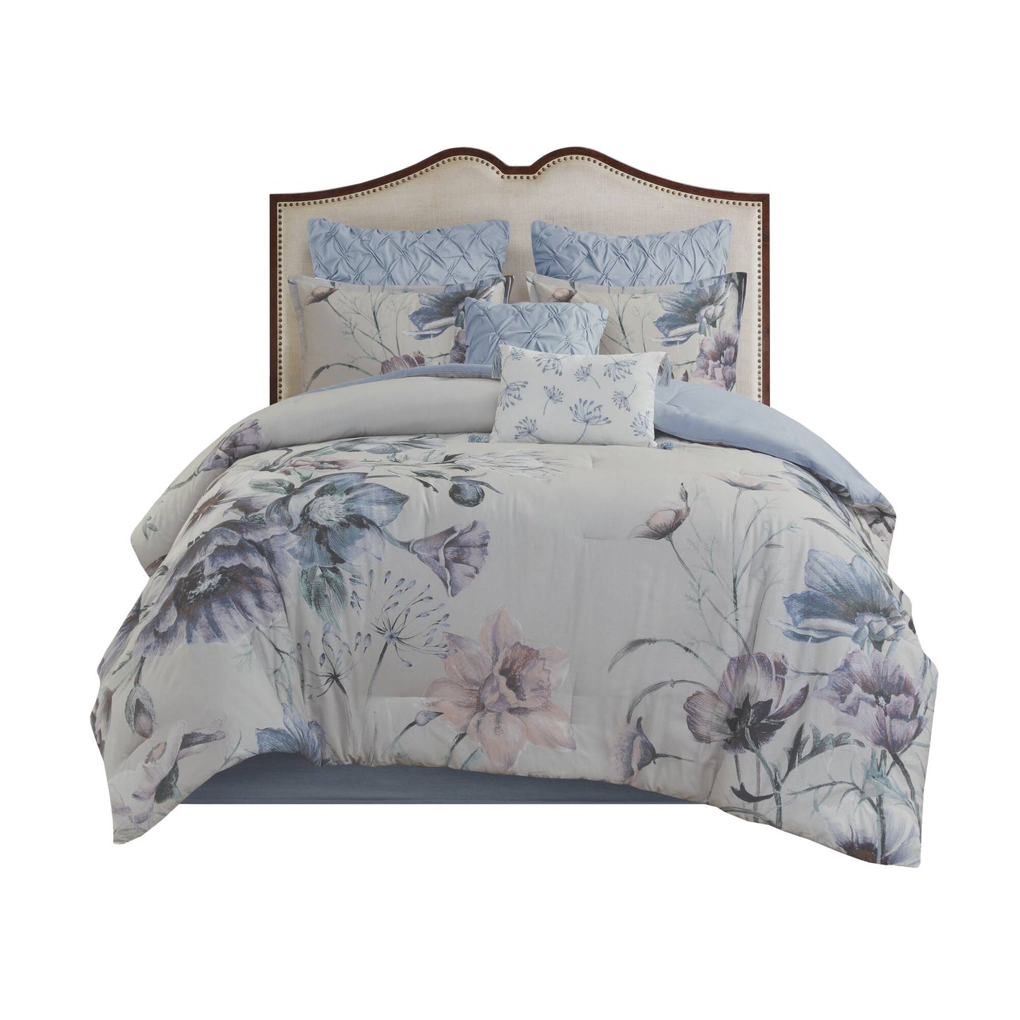 Madison Park 8 Piece Cotton Printed Comforter Set