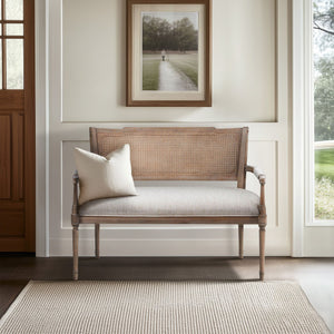 Willshire Willshire Rattan Shield-Back Settee