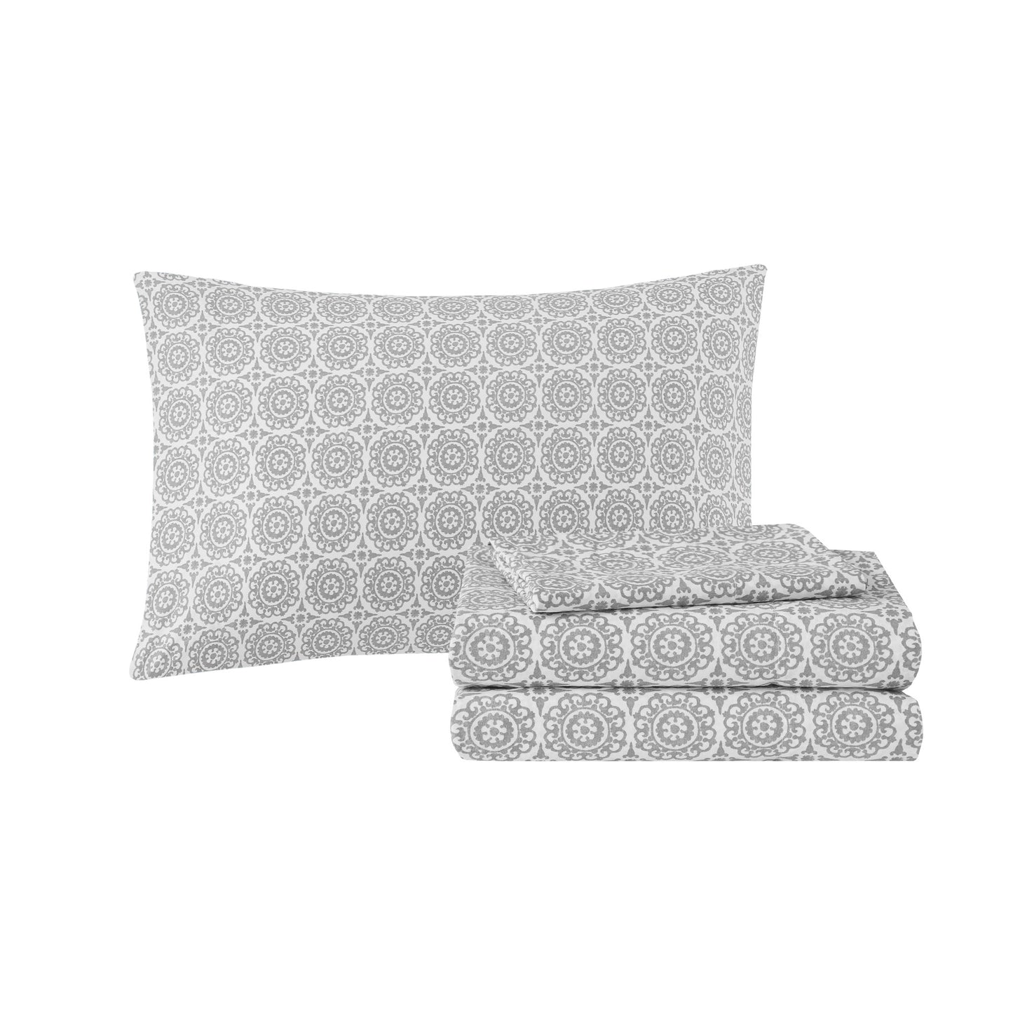 Madison Park Essentials 9 Piece Comforter Set with Cotton Bed Sheets