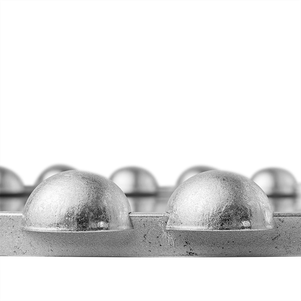 Madison Park Signature 27" Medium Decorative Round Wall Mirror with Beaded Metal Frame