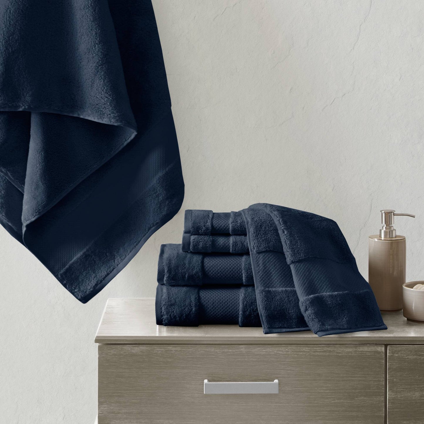 Madison Park Signature Cotton 6 Piece Bath Towel Set