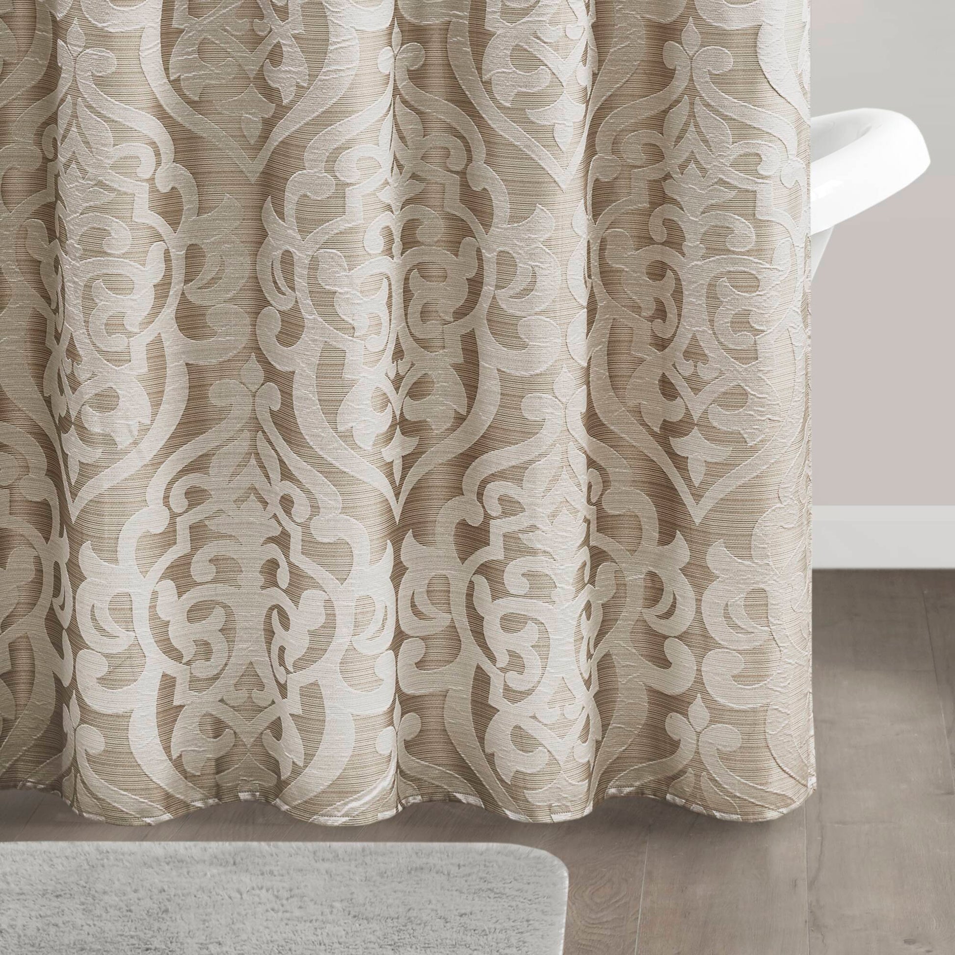 Madison Park Jacquard Shower Curtain