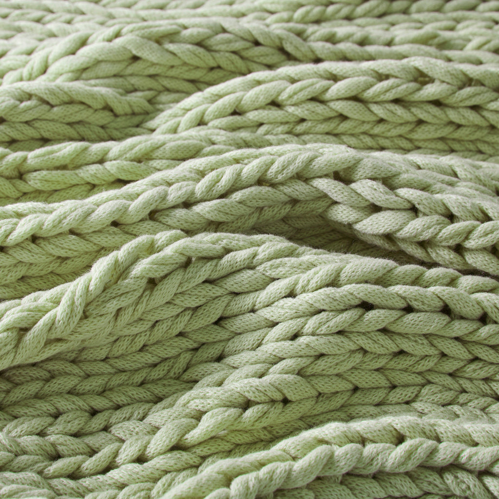 Madison Park Hand Made Chunky Double Knit Throw Blanket