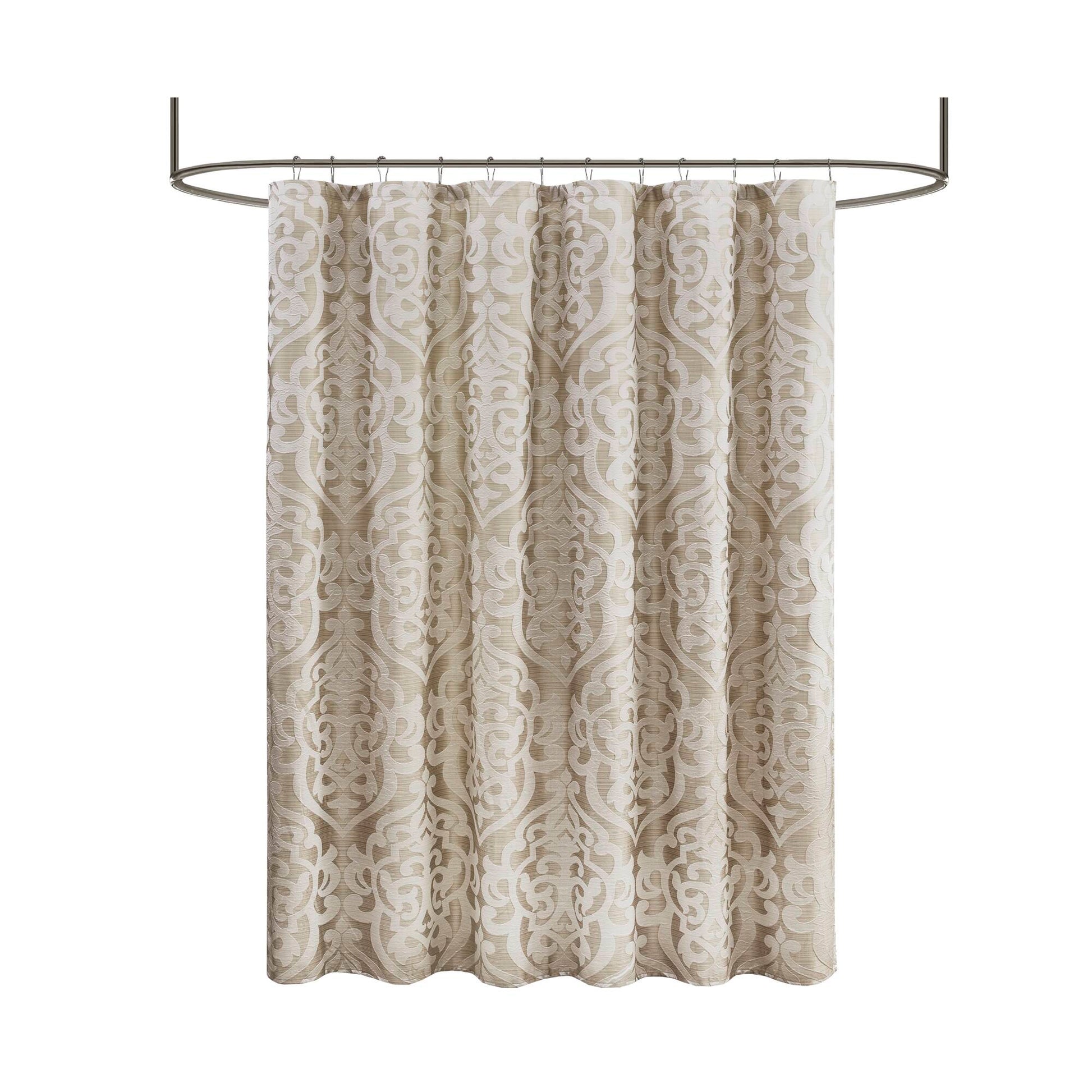 Madison Park Jacquard Shower Curtain