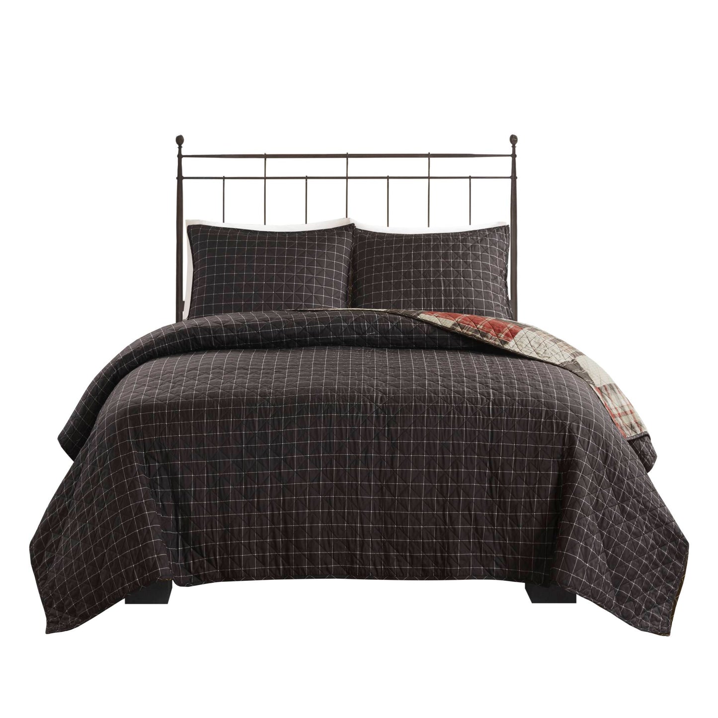 Madison Park 3 Piece Reversible Printed Quilt Set