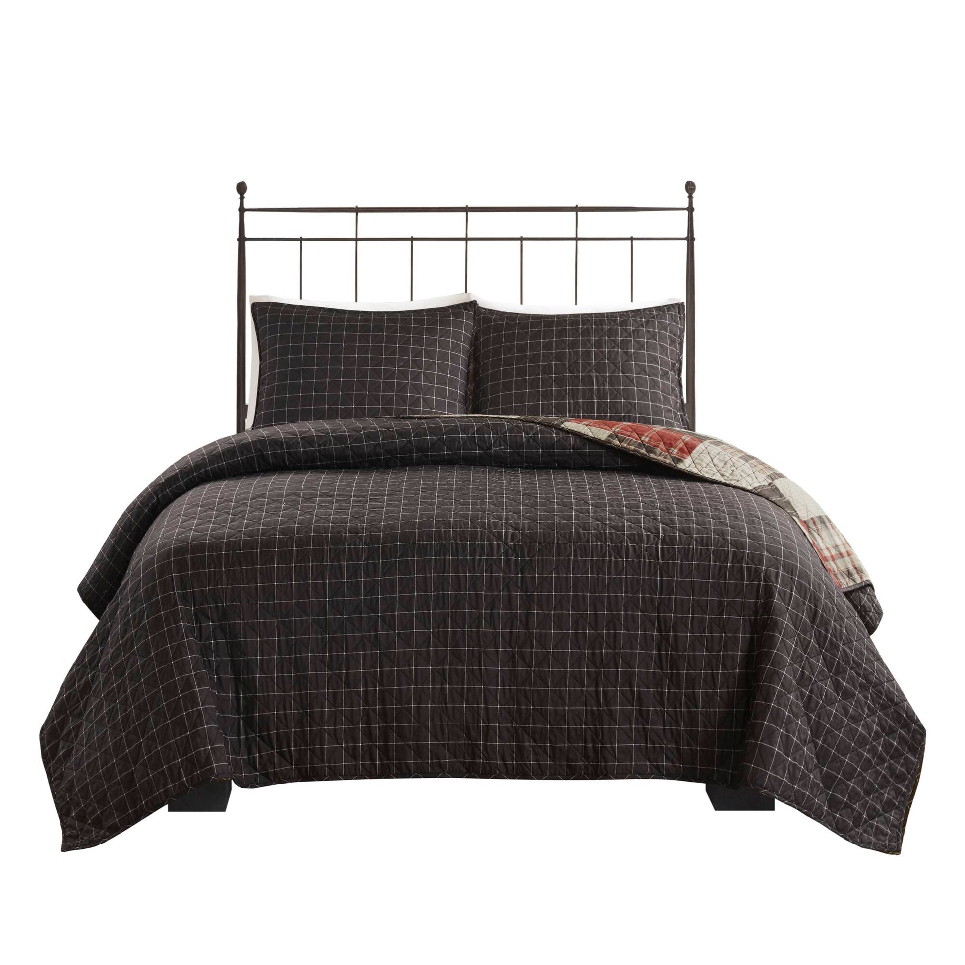 Madison Park 3 Piece Reversible Printed Quilt Set