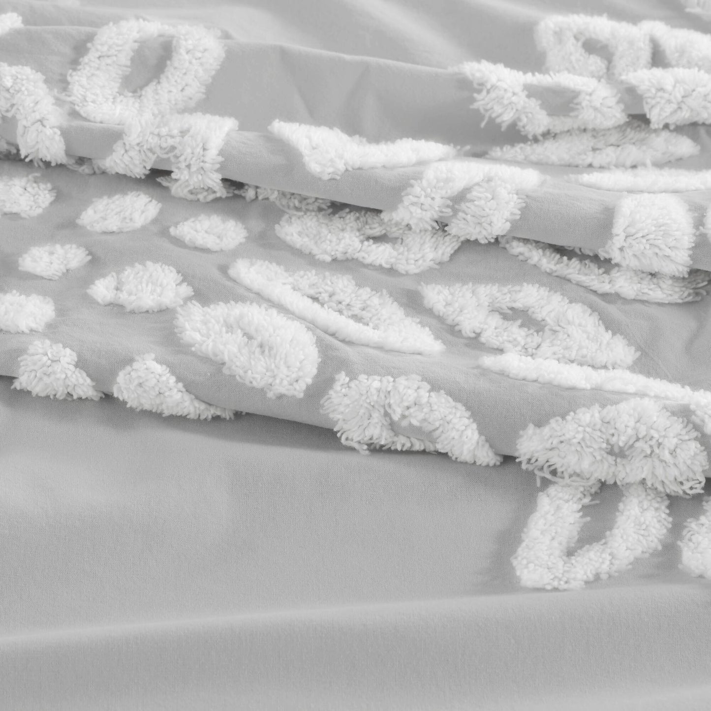 Madison Park 3 Piece Tufted Cotton Chenille Floral Duvet Cover Set
