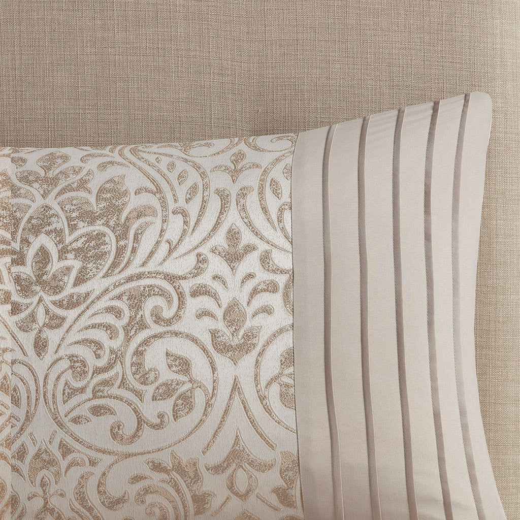 Madison Park 12 Piece Jacquard Comforter Set with Bed Sheets