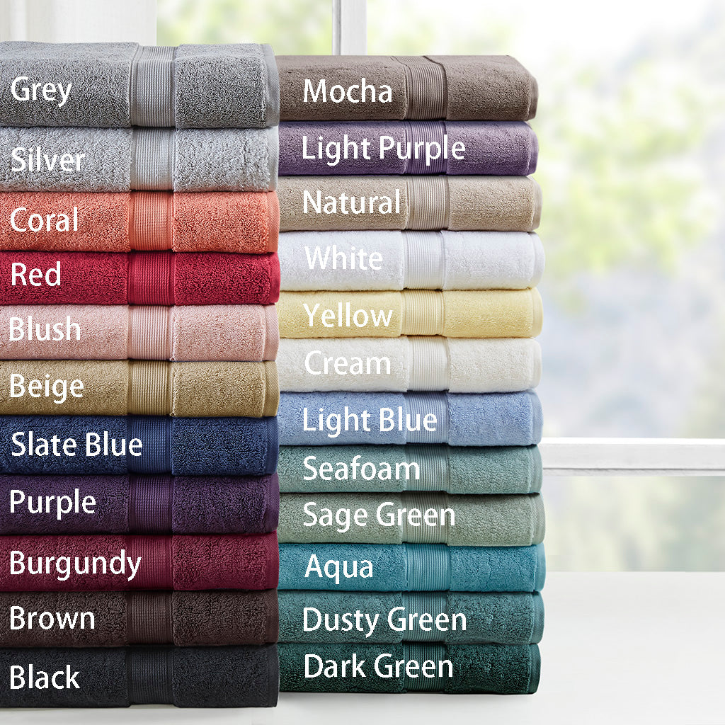 Madison Park Signature 800GSM Ultra-Soft 100% Cotton Absorbent Towel Set