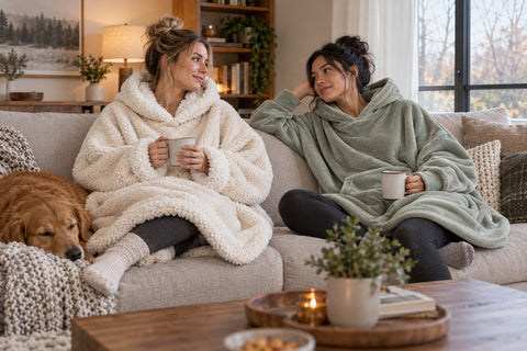 Sherpa vs. Fleece: Which Hoodie Blanket Is Best for Lounging?