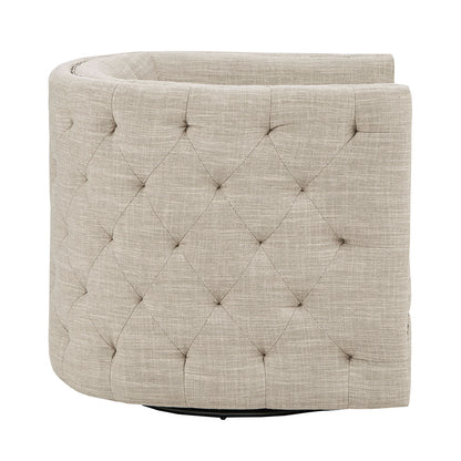 Madison Park Tufted Barrel Swivel Chair