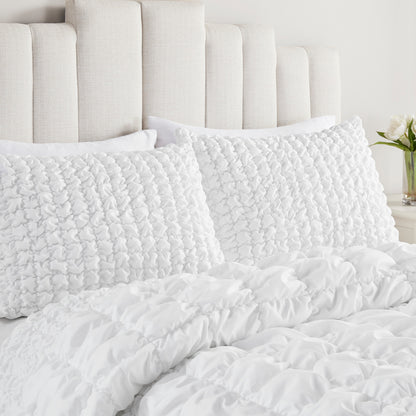 Madison Park 3 Piece Stripe Ruched Comforter Set
