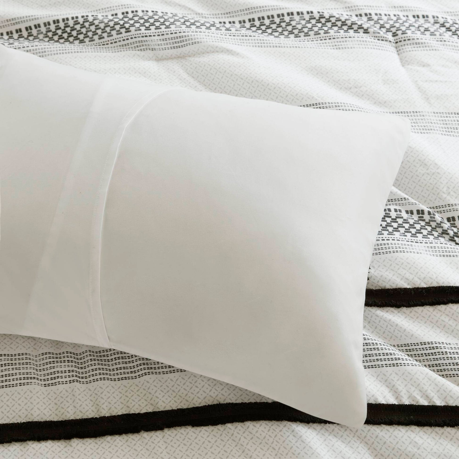 Madison Park 7 Piece Stripe Comforter and Quilt Set