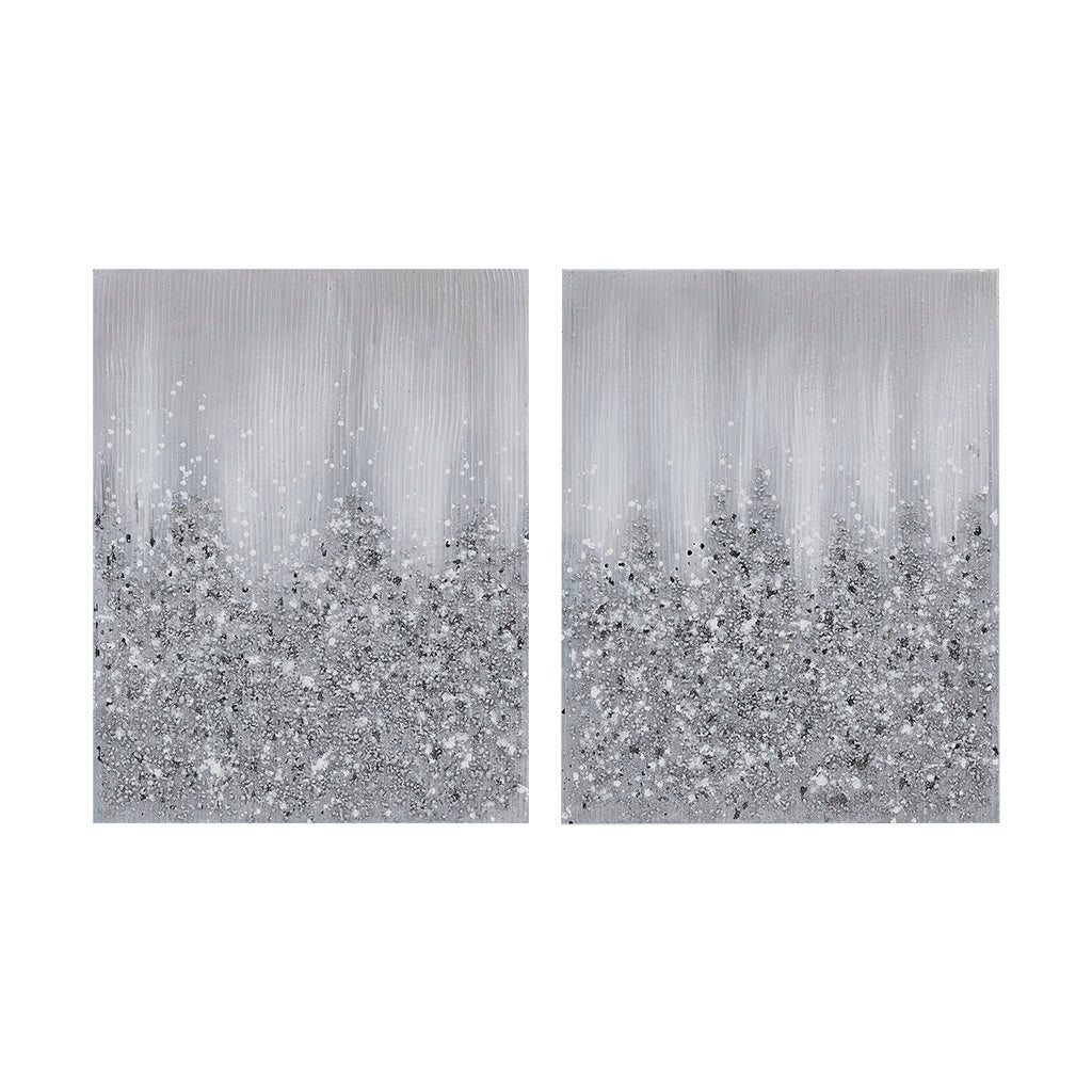 Madison Park Heavily Embellished 2-piece Canvas Wall Art Set