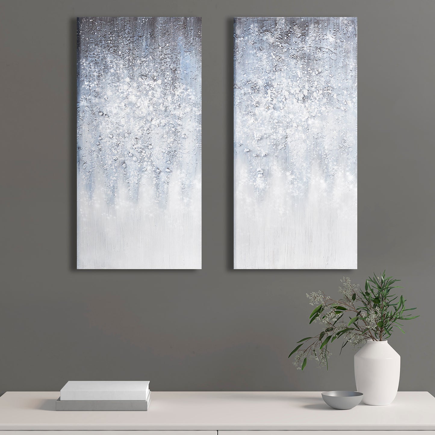 Madison Park Heavily Embellished 2-piece Canvas Wall Art Set