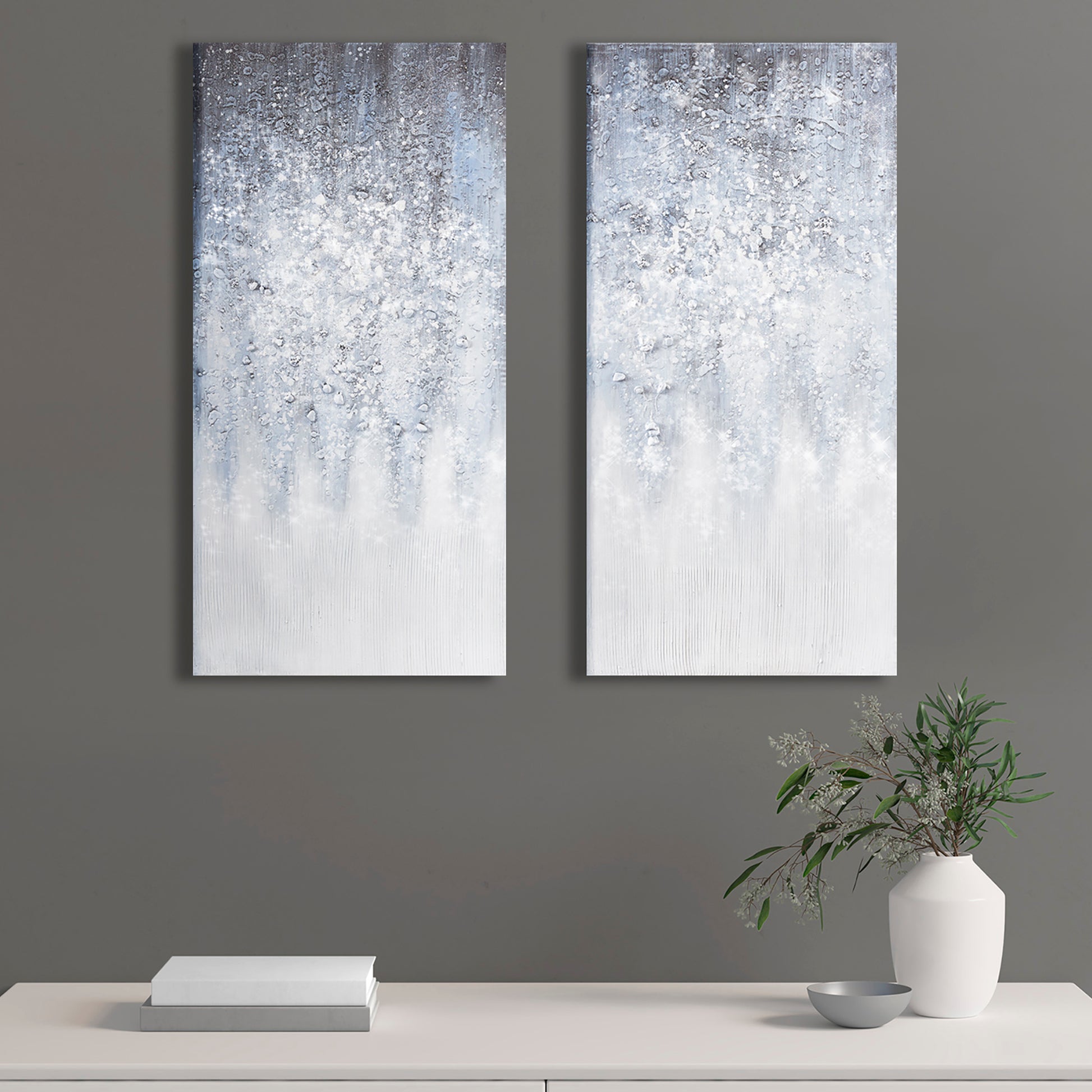 Madison Park Heavily Embellished 2-piece Canvas Wall Art Set