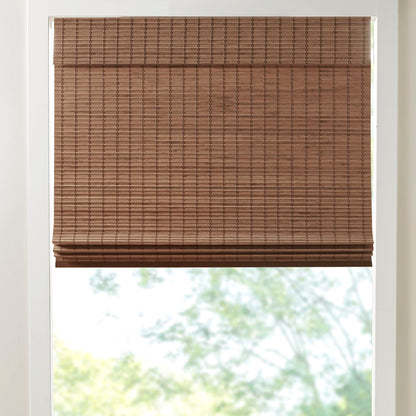 Madison Park Bamboo Light Filtering Roman Shade 64"L