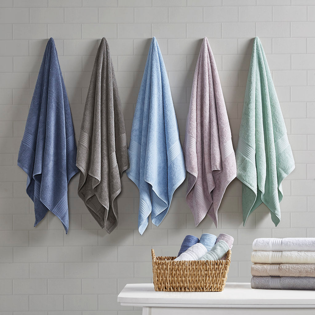 Madison Park 6 Piece Organic Cotton Towel Set