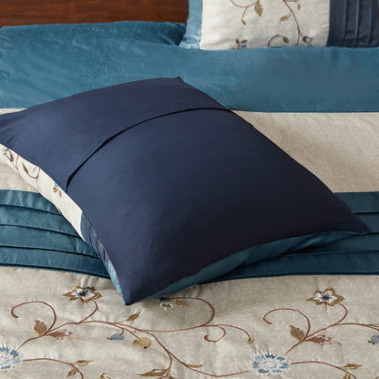 Madison Park Embroidered 7 Piece Comforter Set