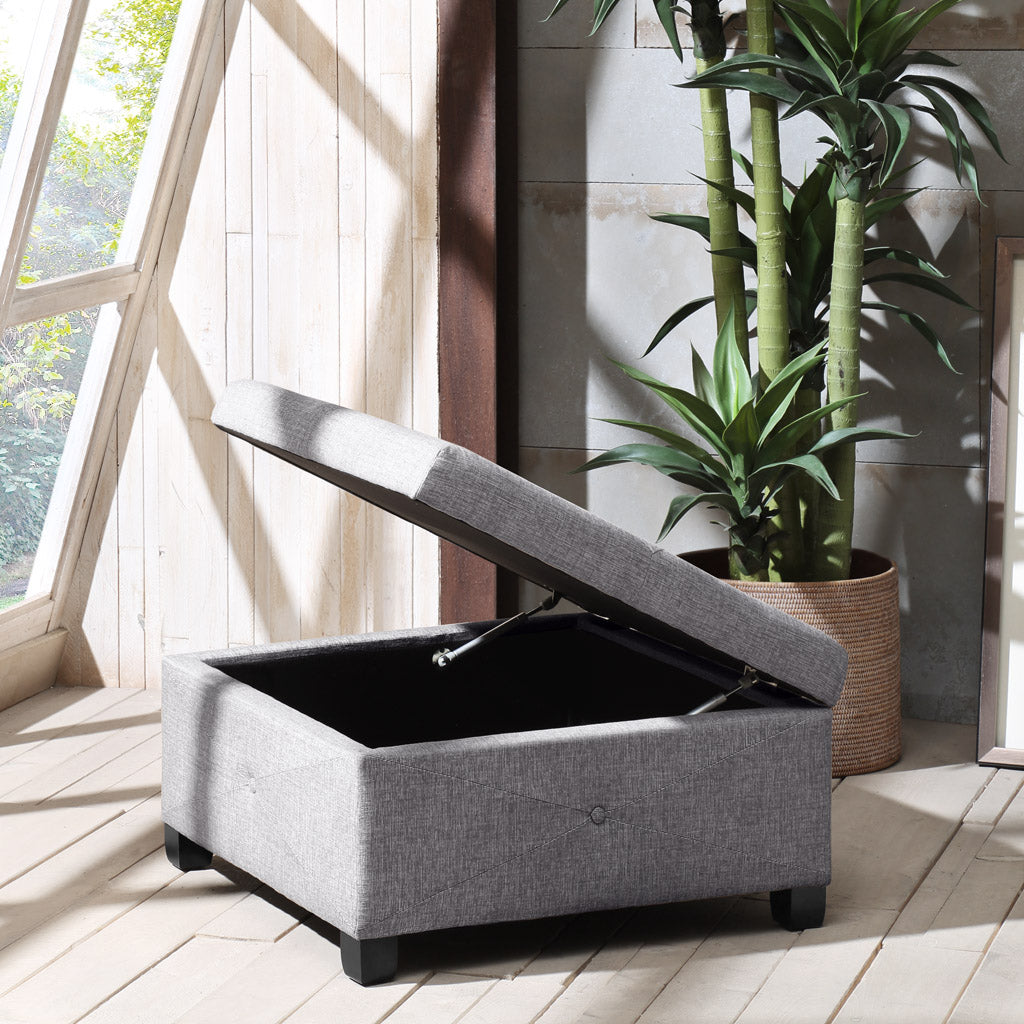 Madison Park Soft Close Storage Ottoman