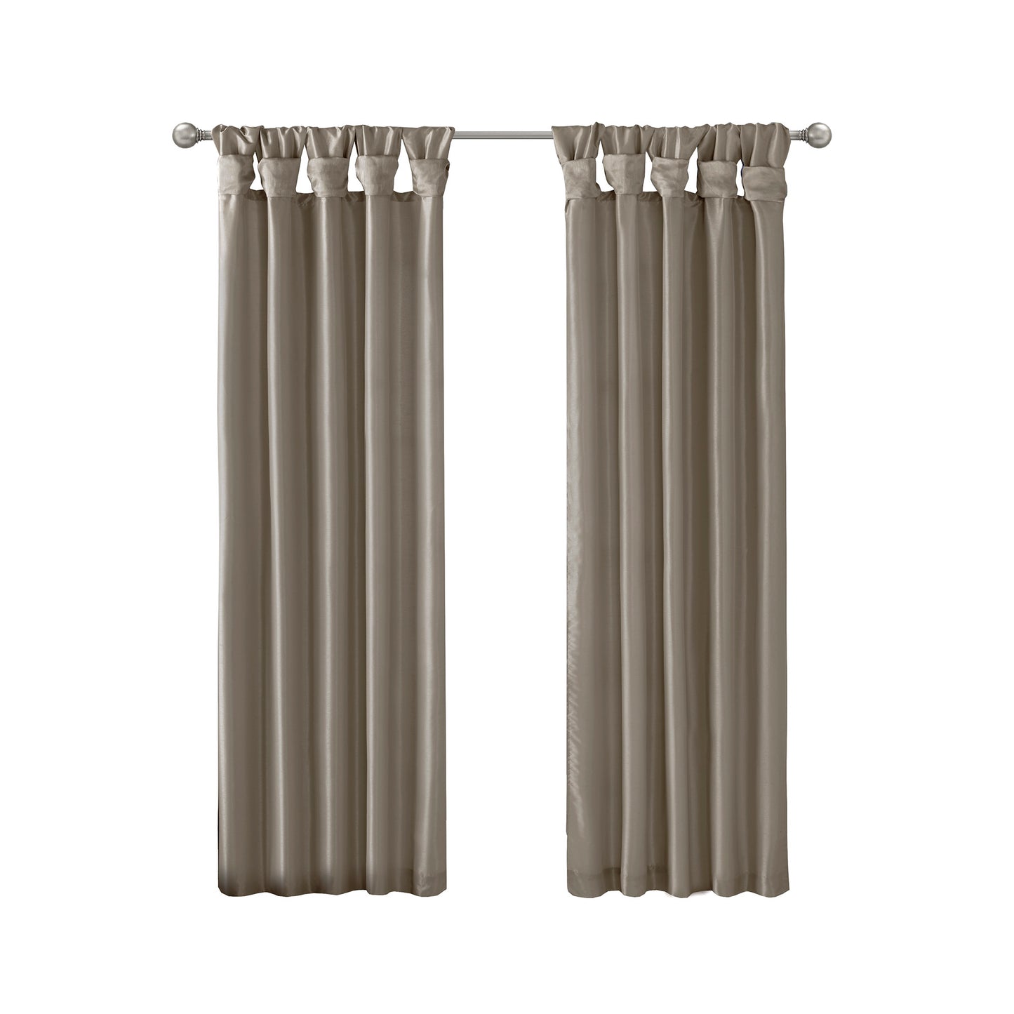 Madison Park Twist Tab Lined Window Curtain Panel