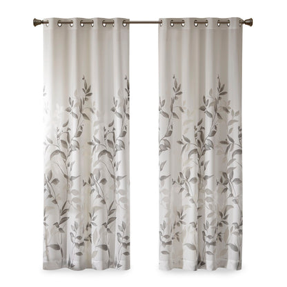 Madison Park Burnout Printed Curtain Panel