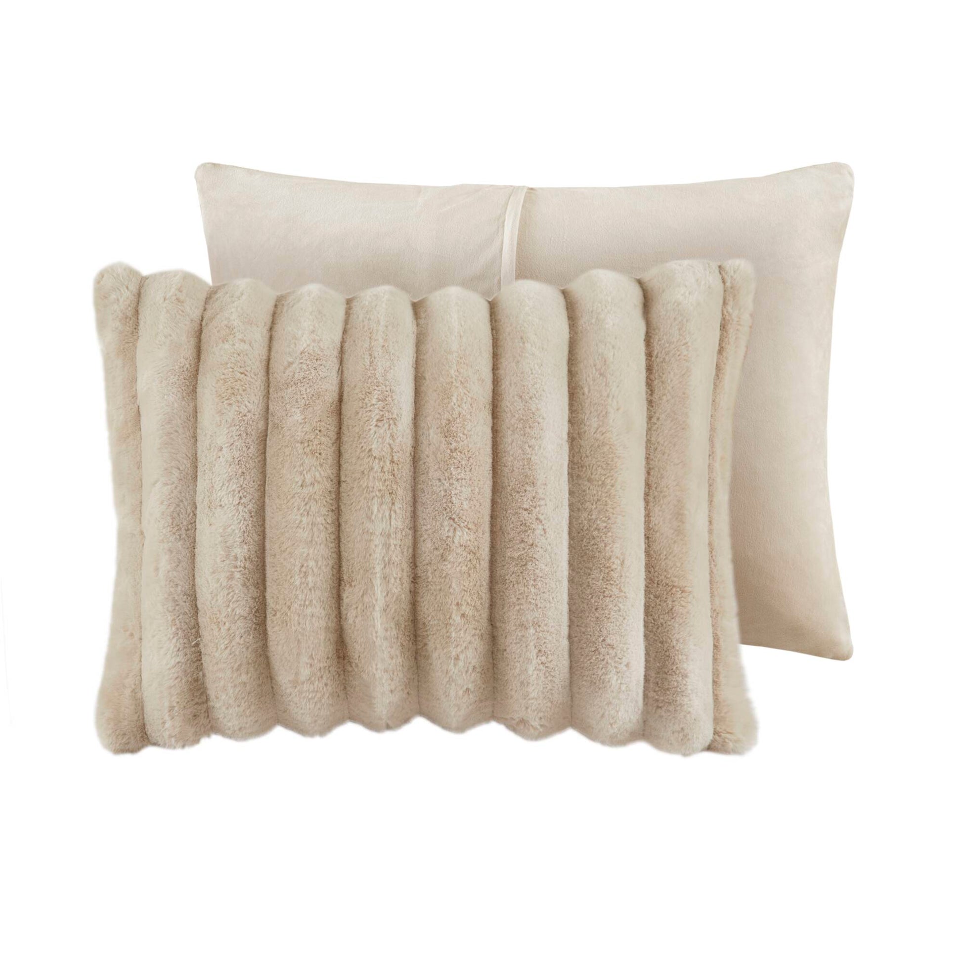 Madison Park Ultrasoft Faux Fur Ribbed Comforter Set