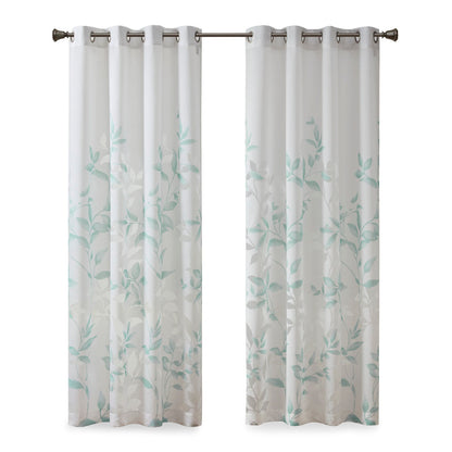 Madison Park Burnout Printed Curtain Panel